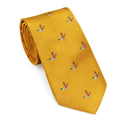 Laksen Flying Duck Tie - Gorse